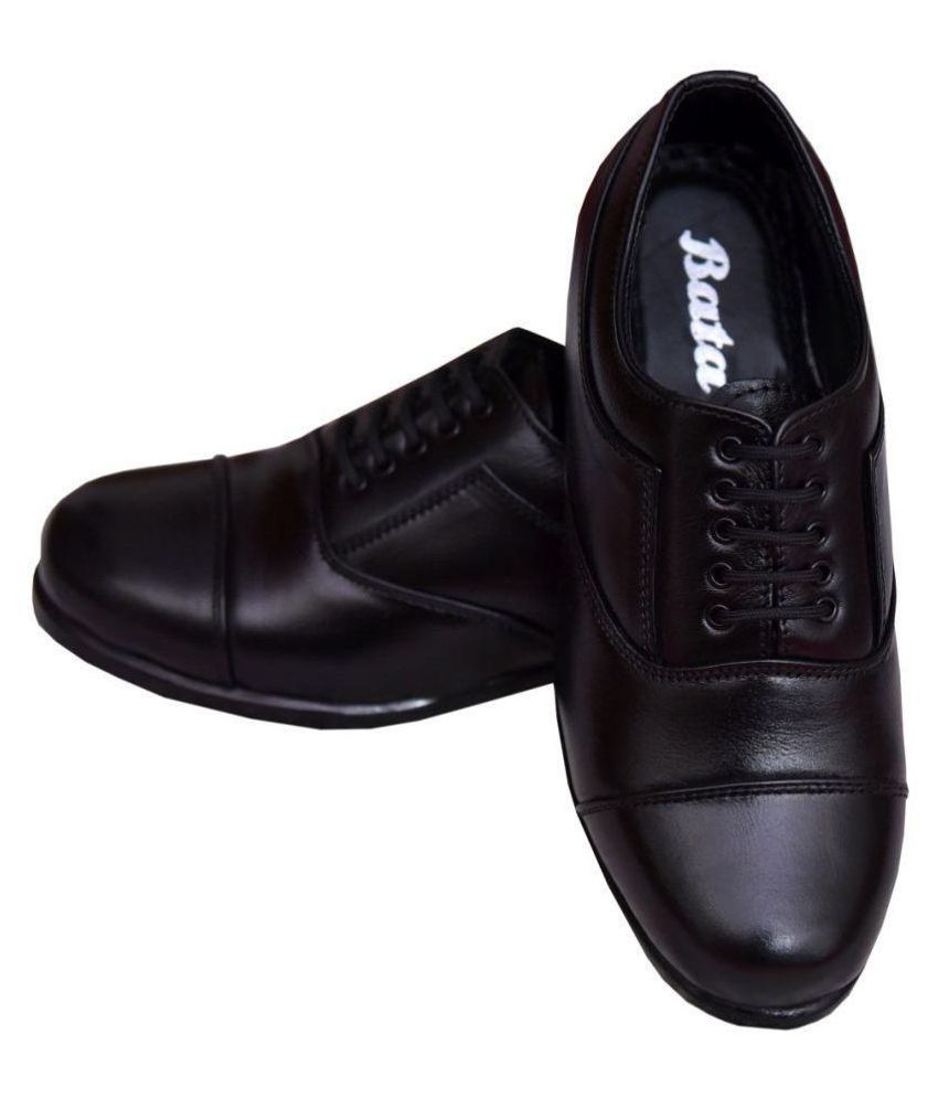 bata black shoes price list