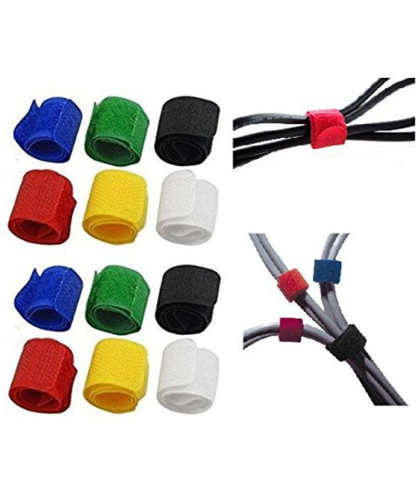 Okayji Multipurpose Colorful Cable Wire Tie Curtain Marker Straps Belts
