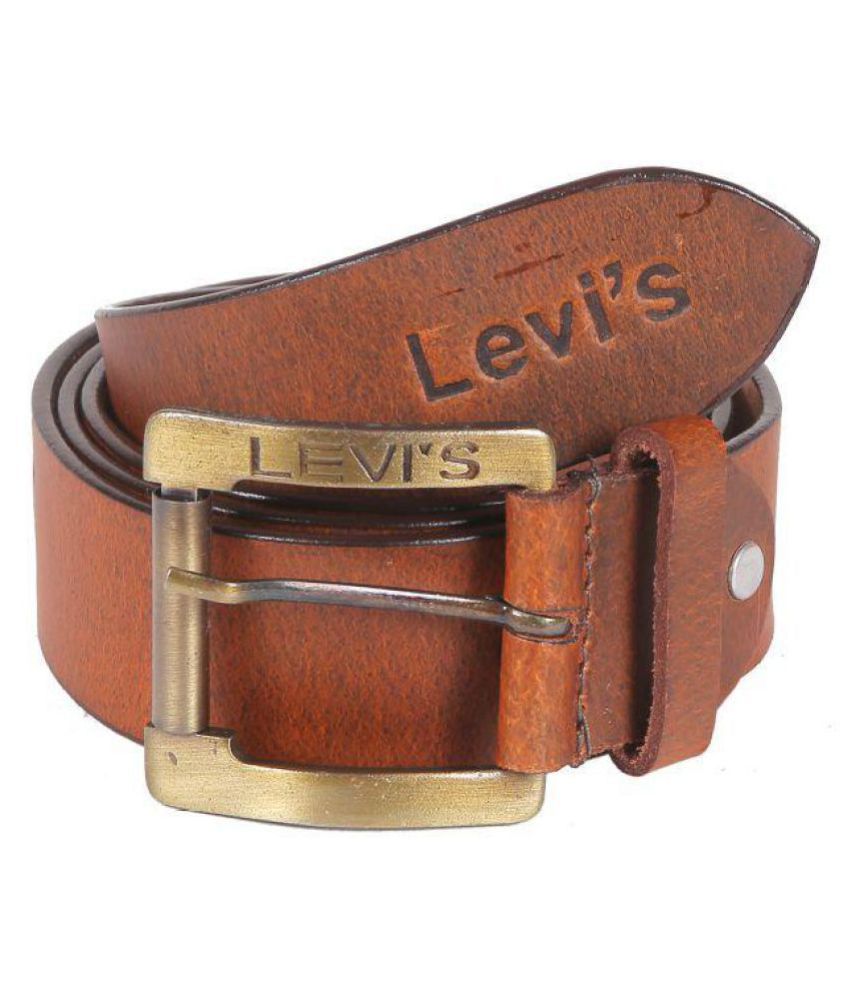 Levi's Brown Leather Casual Belts: Buy Online at Low Price in India -  Snapdeal