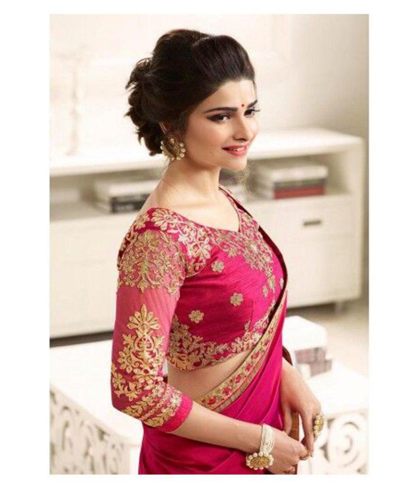 Party-Wear Bollywood Sadi Multicoloured Cotton Silk Saree - Buy Party ...