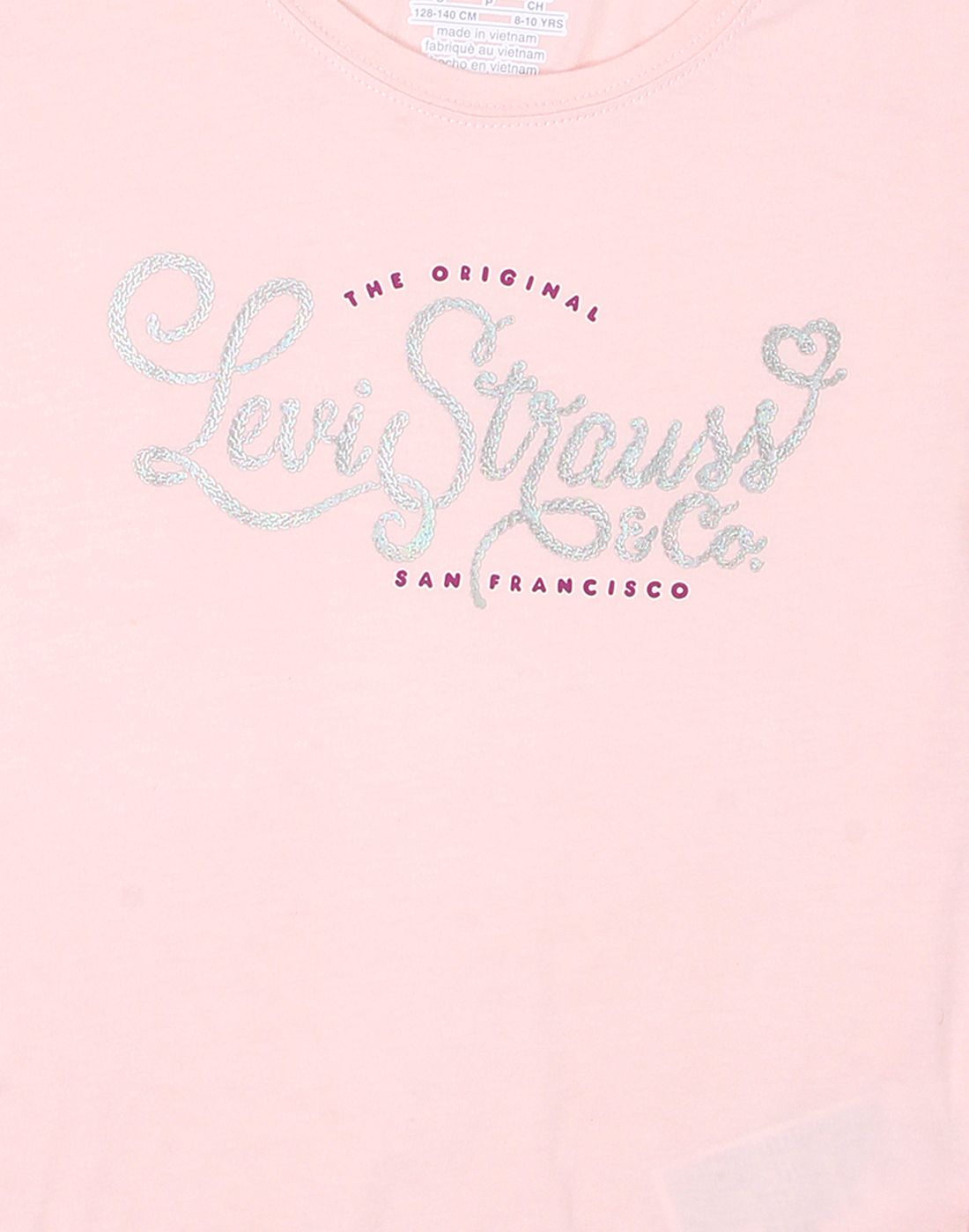 levi pink tshirt