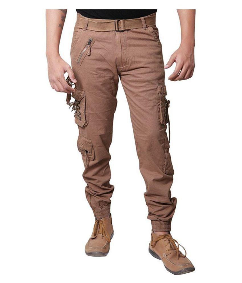 Dori style relaxed fit zipper cargo pants for men - Buy Dori style ...