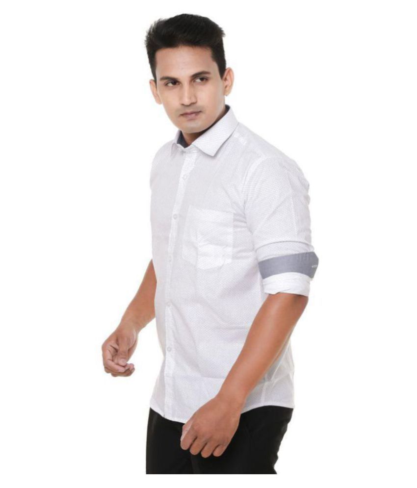 smart white shirt men