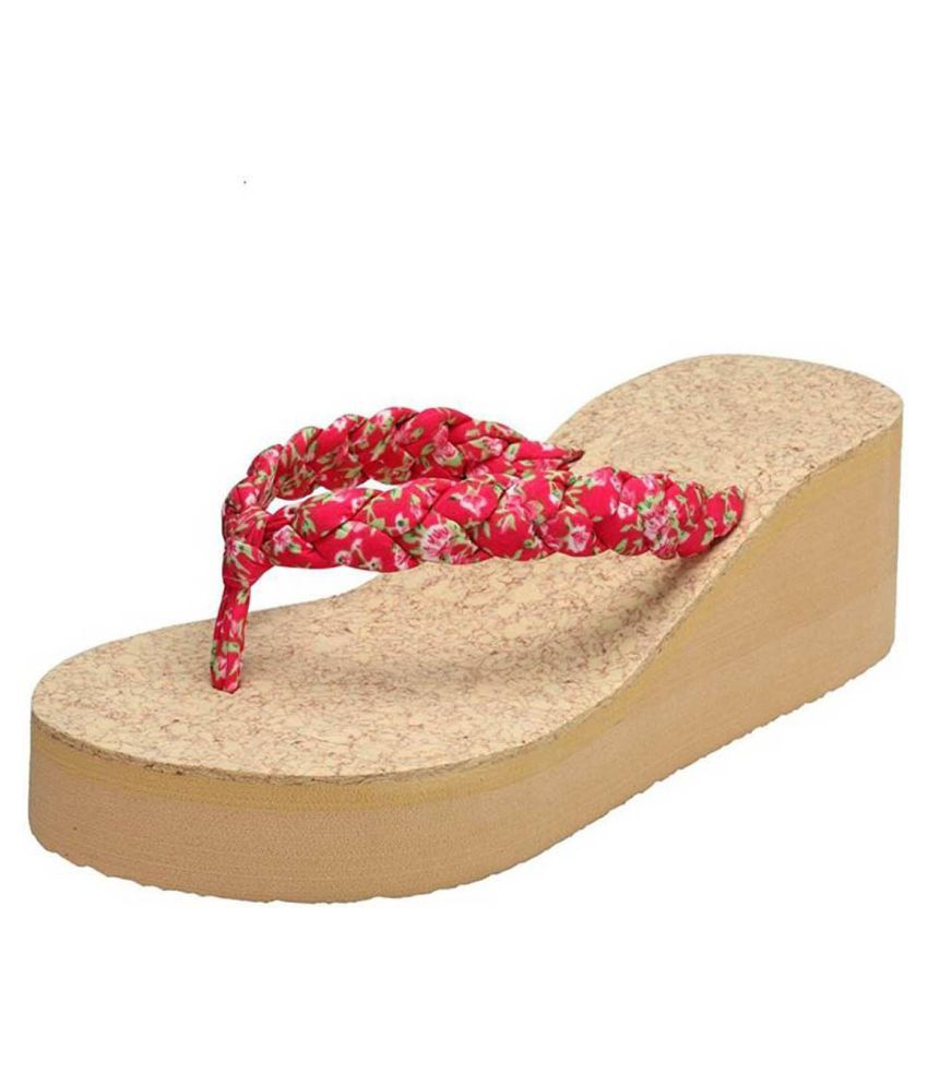 vaniya shoes Red Slippers  Price in India Buy vaniya shoes 