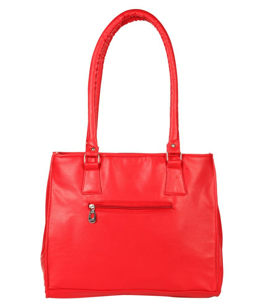 Paras Fashions Red P.U. Shoulder Bag - Buy Paras Fashions Red P.U ...
