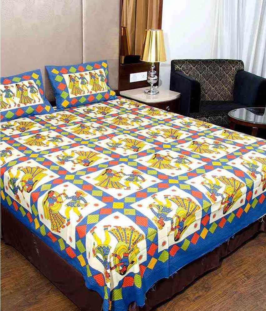 Bombay Spreads Cotton Double Bedsheet with 2 Pillow Covers Buy Bombay