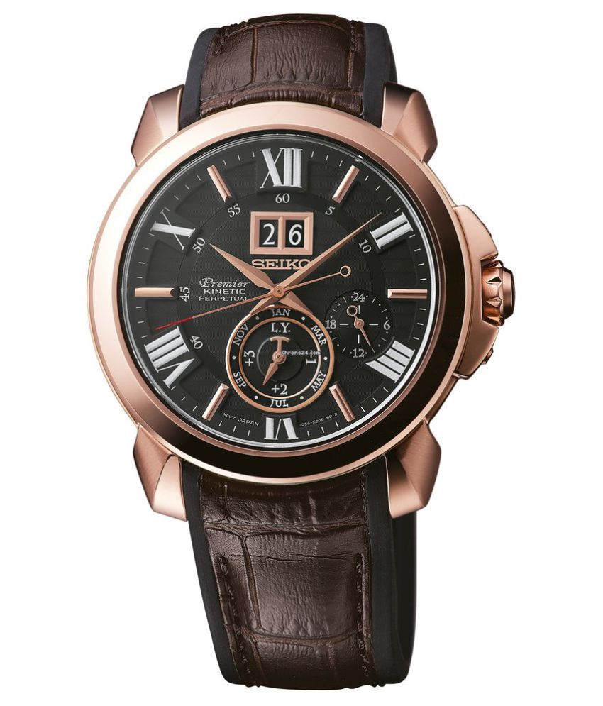Seiko Premier Kinetic Perpetual Calendar SNP146P Men s Watch Buy 