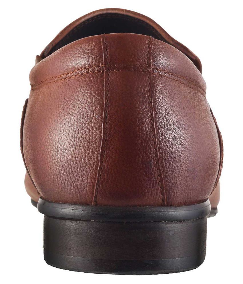 J Fontini Slip On Genuine Leather TAN Formal Shoes Price in India- Buy J Fontini Slip On Genuine 