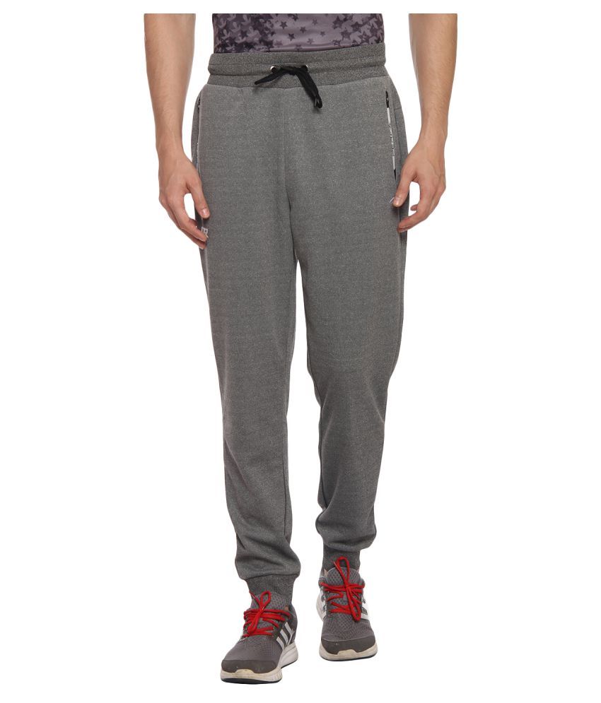 grey polyester track pants