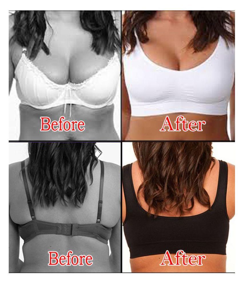 Jm 2 Pieces Size XXXL Stretchable Body Shaper Push Up Bra Lady Breast