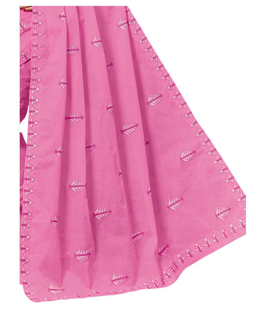 Ashika Pink Cotton Saree Buy Ashika Pink Cotton Saree