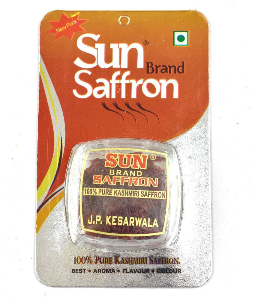 SUN BRAND SAFFRON 100 Pure Kashmir Kesar / Saffron 1 gm Buy SUN BRAND