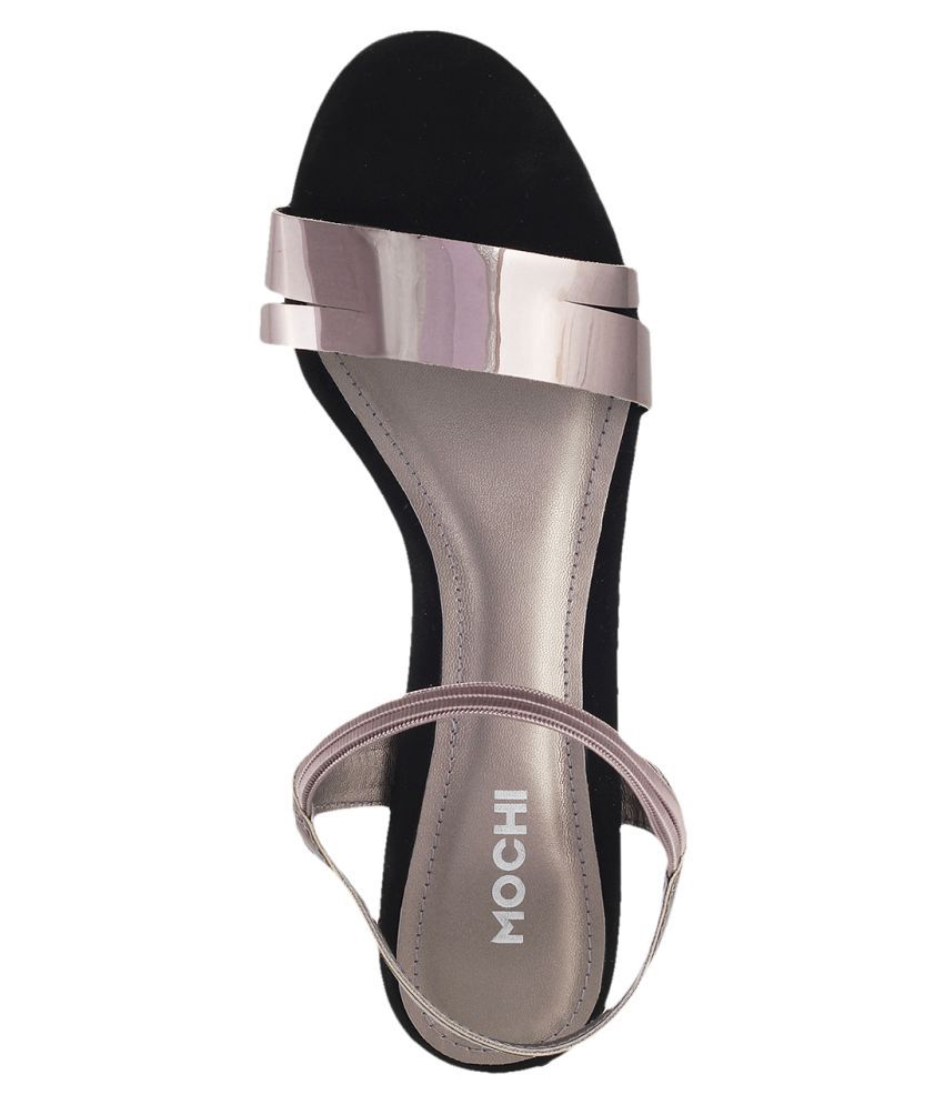 MOCHI GRAY Block Heels Price in India- Buy MOCHI GRAY Block Heels Online at Snapdeal