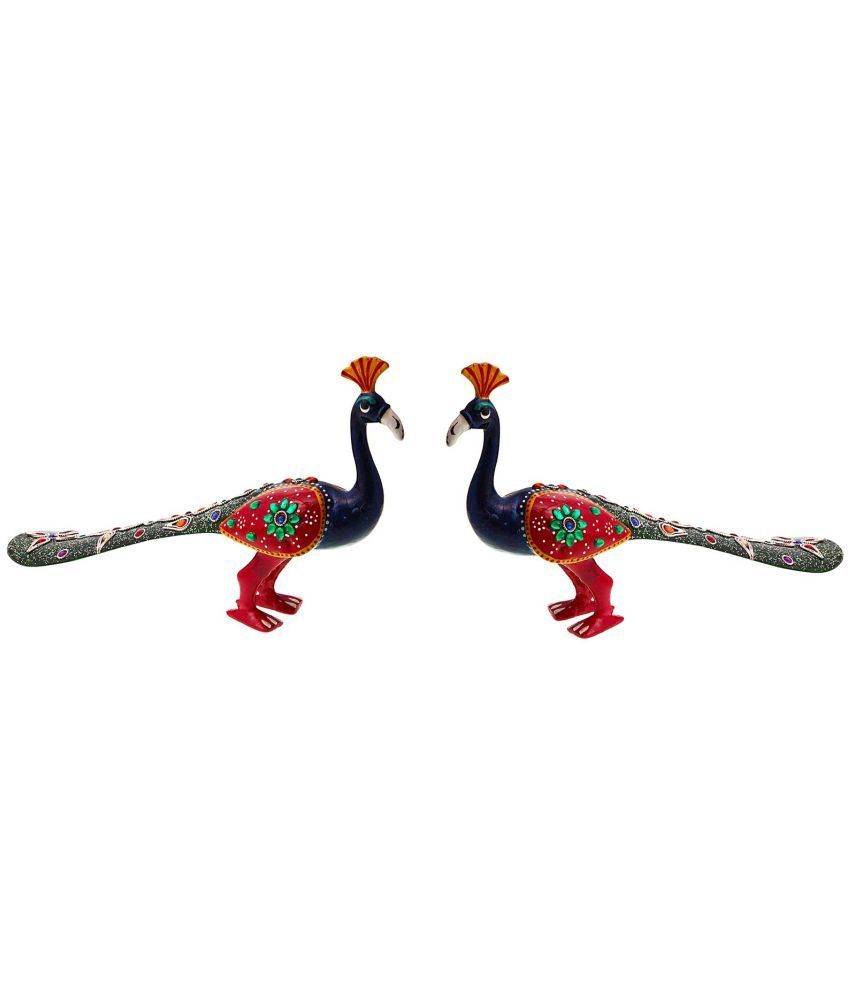 Indian Sparrow Multicolour paper Handicraft Showpiece Pack of 2 Buy
