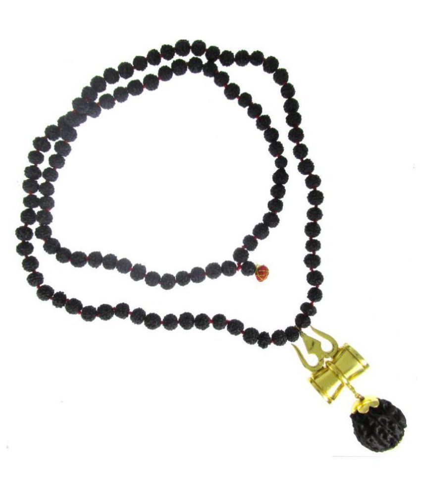     			Shivoham 5 Mukhi Rudraksha Mala with Shiv Trishul & Damru 5 Face Rudraksha