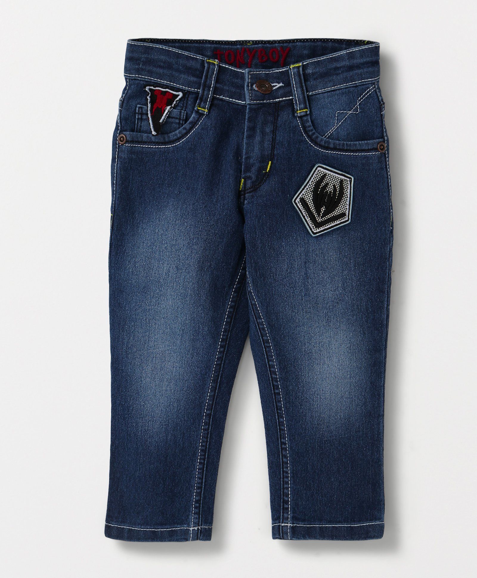boys elastic waist jeans