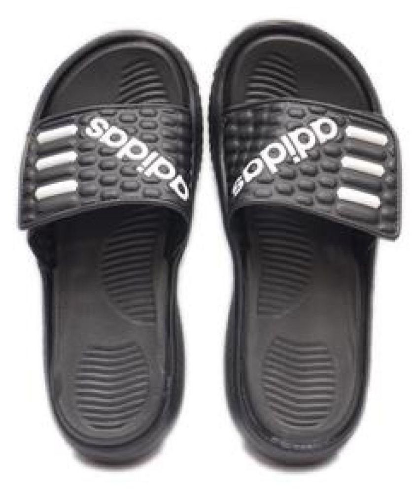 Adidas MEN'S NEW SLIPPERS (113403) Black Slide Flip flop Price in India- Buy Adidas MEN'S NEW 