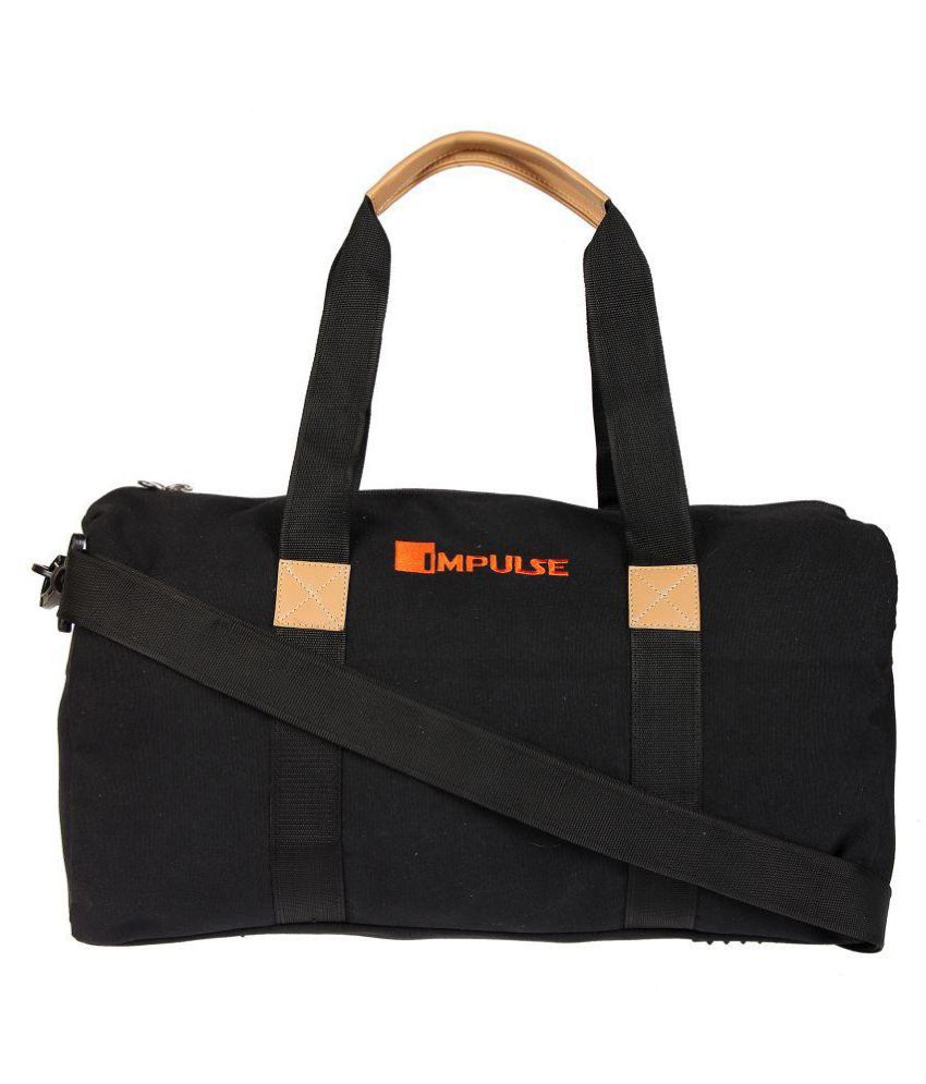 Impulse Black Solid Duffle Bag - Buy Impulse Black Solid Duffle Bag Online at Low Price - Snapdeal