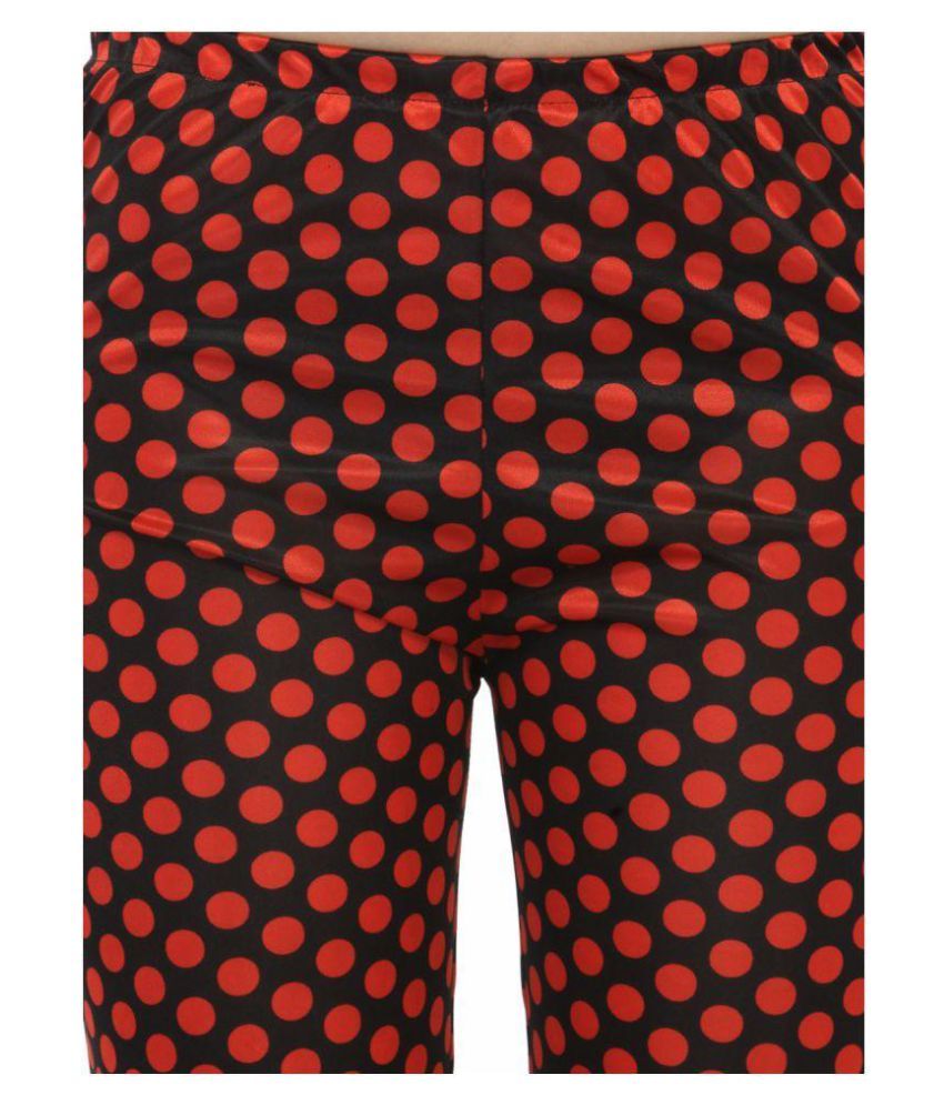 Buy N-Gal Satin Night Capris - Red Online at Best Prices in India - Snapdeal