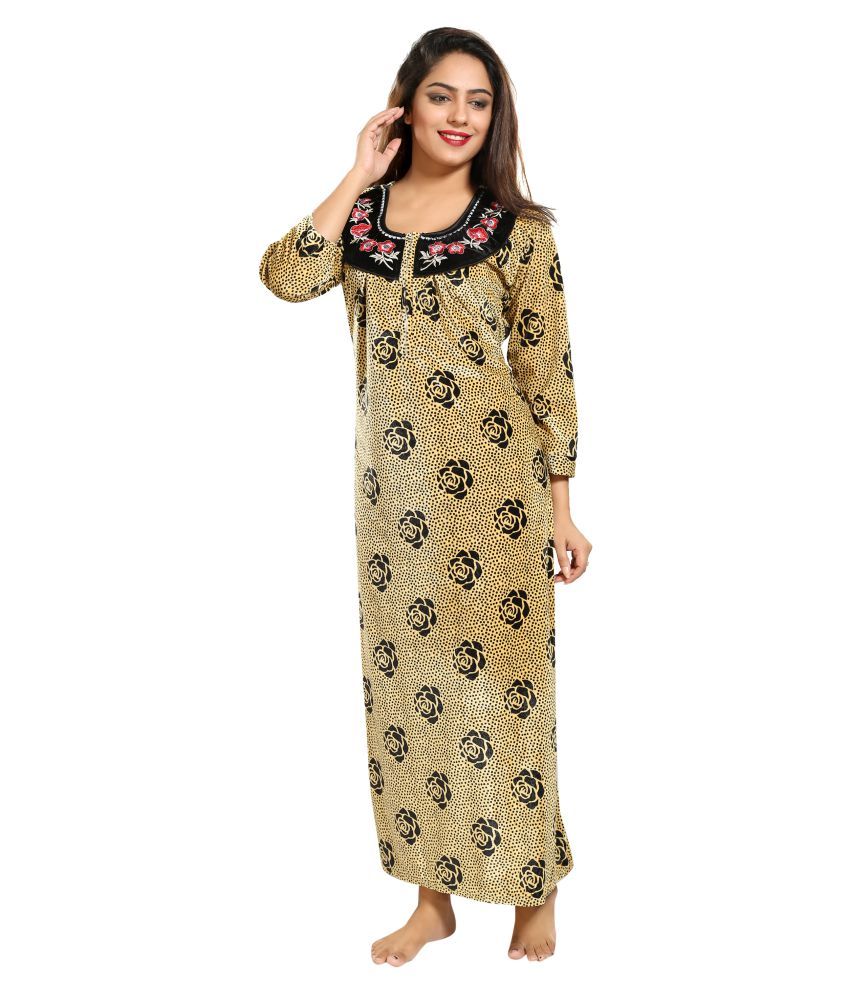 velvet nighty design