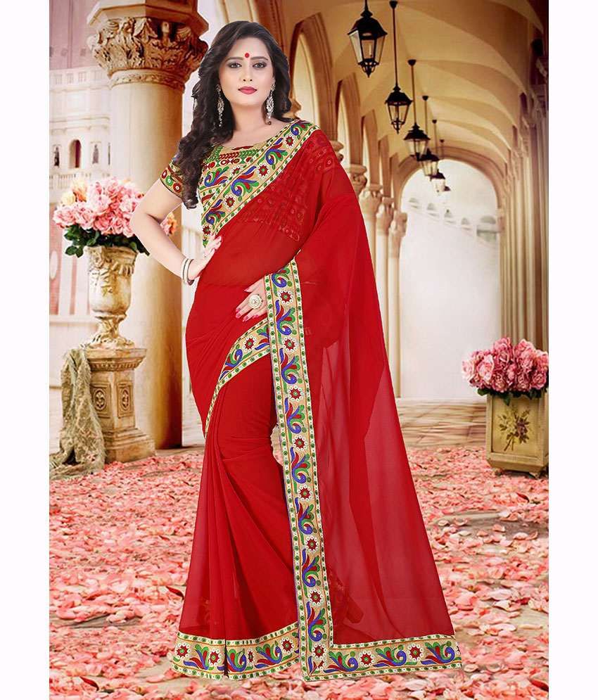 costly chiffon sarees