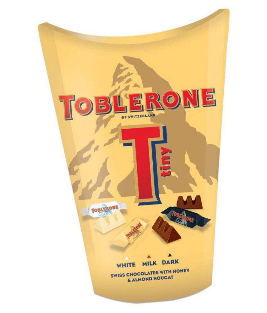 Toblerone Tiny 3 in 1 Swiss Chocoate With Honey & Almond Nougat ...