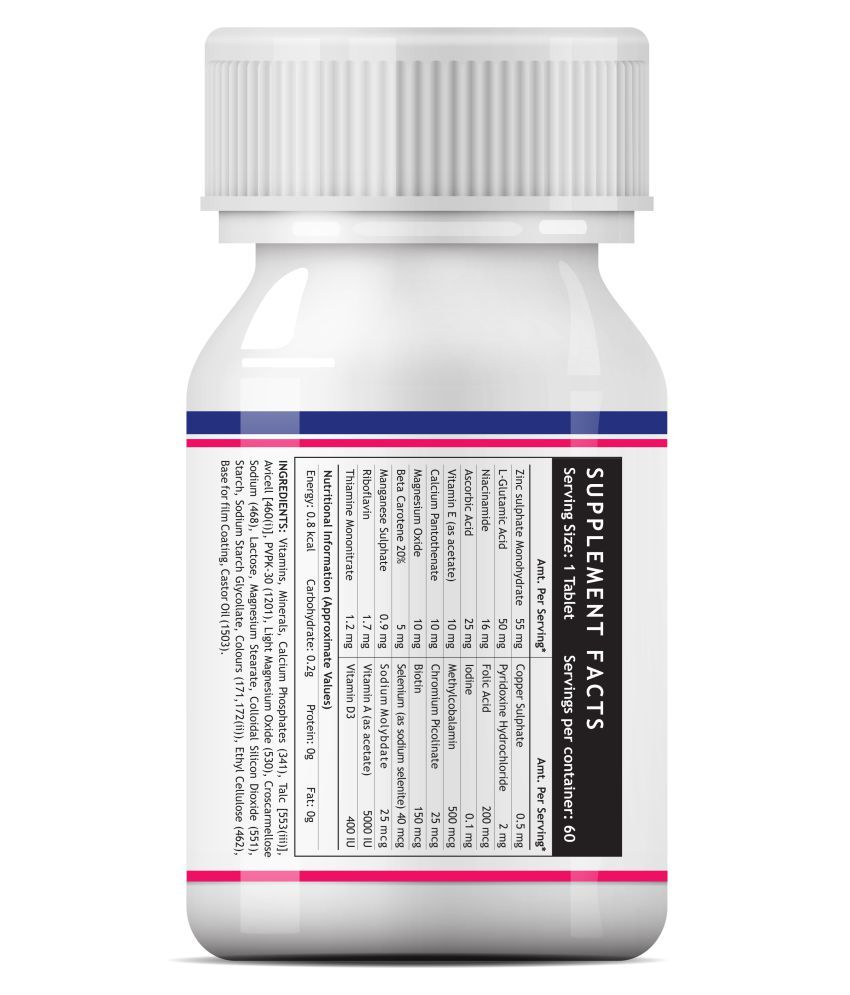 Inlife Multivitamin and Minerals Tablets Capsule 180 no.s Unfalvoured Buy Inlife Multivitamin