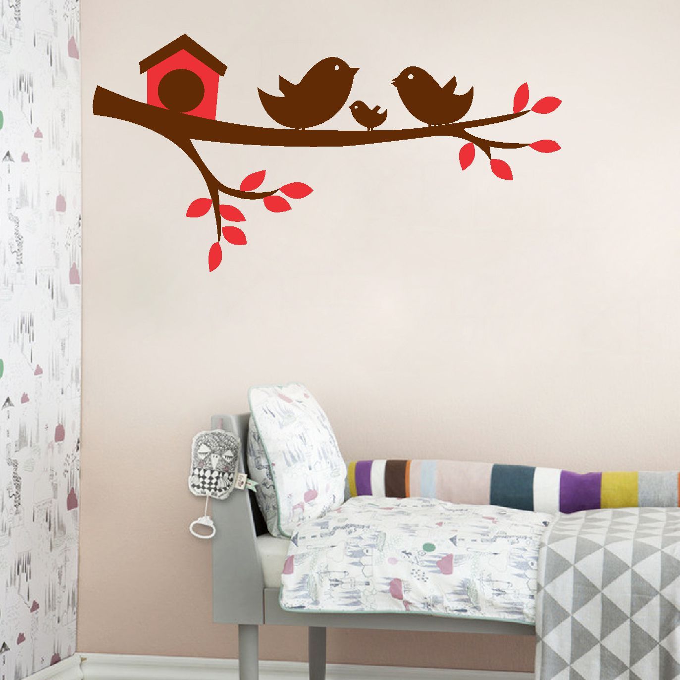     			Sticker Studio Trees Animals Theme PVC Sticker