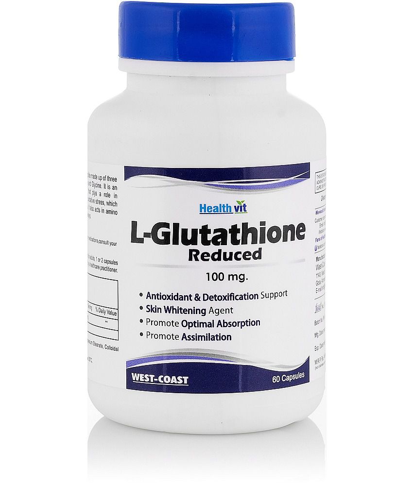 Healthvit L-Glutathione Reduced 100mg 60 Capsules