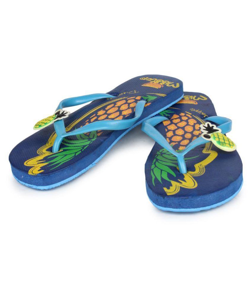 Pede Milan Blue Slippers  Price in India Buy Pede Milan 