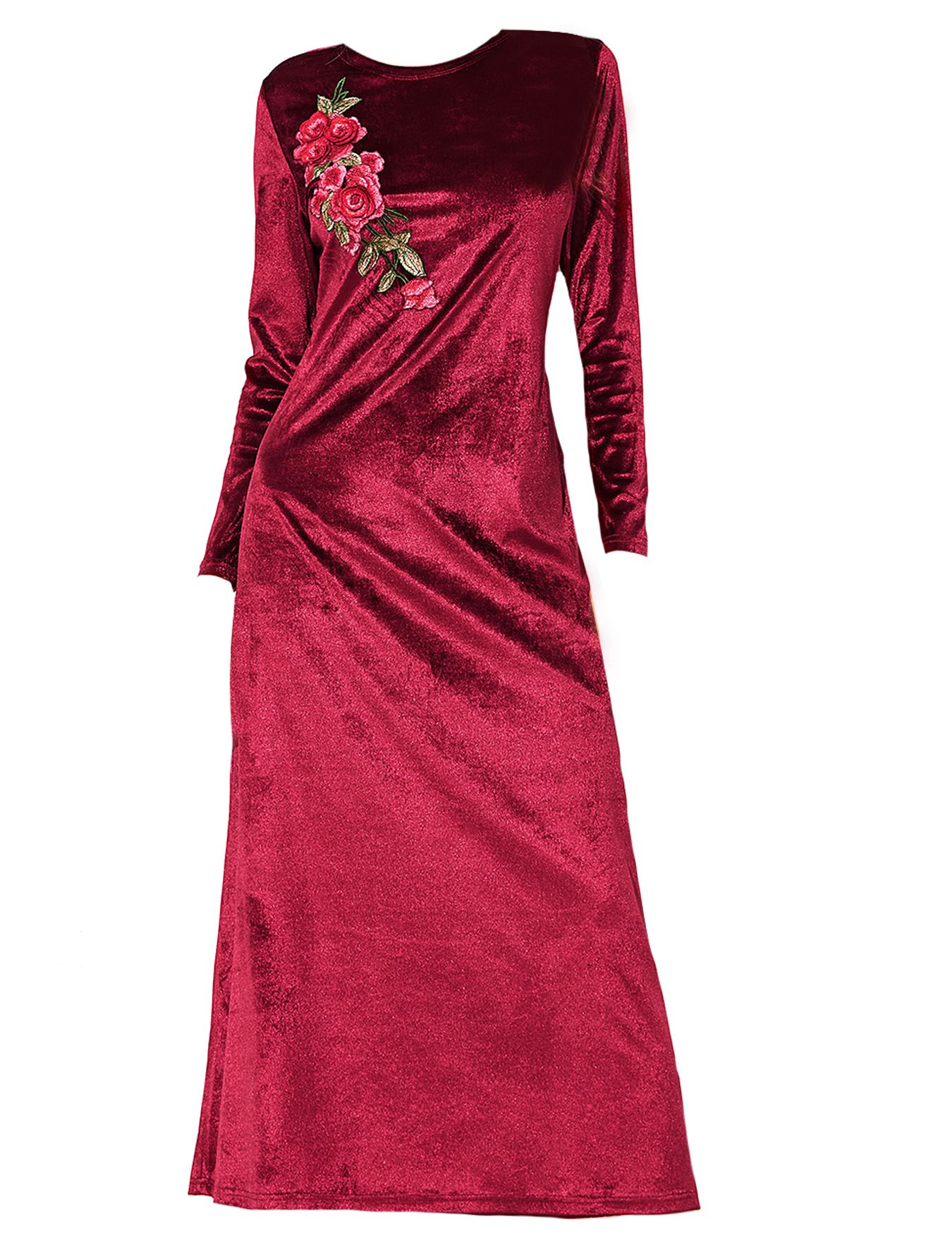 Aashish Fabrics Velvet Maroon Dresses - Buy Aashish Fabrics Velvet ...
