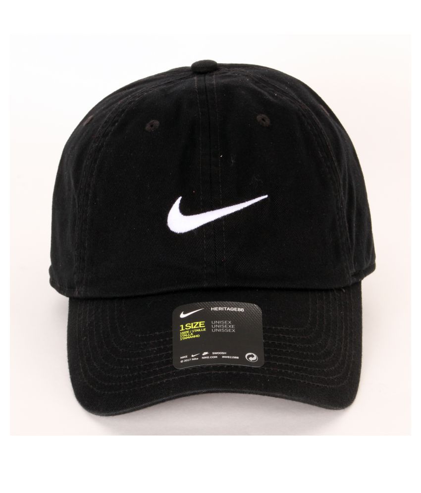 Nike Black Cotton Caps - Buy Nike Black Cotton Caps Online at Best ...