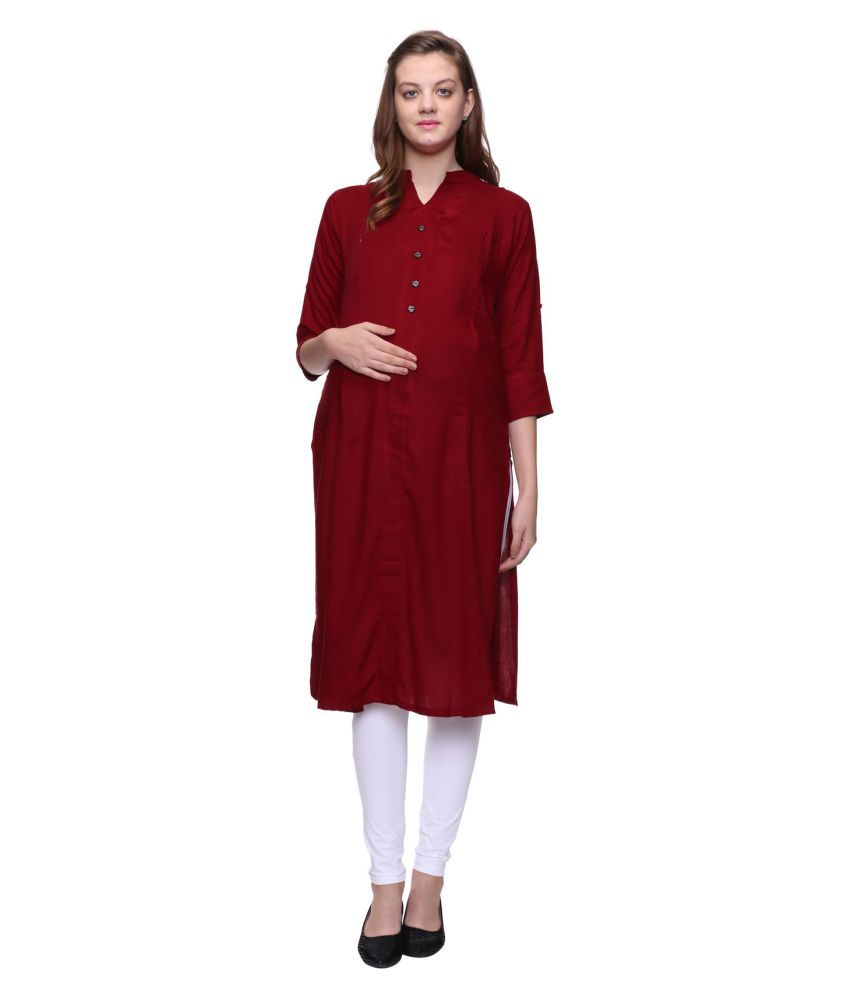 maroon kurtis