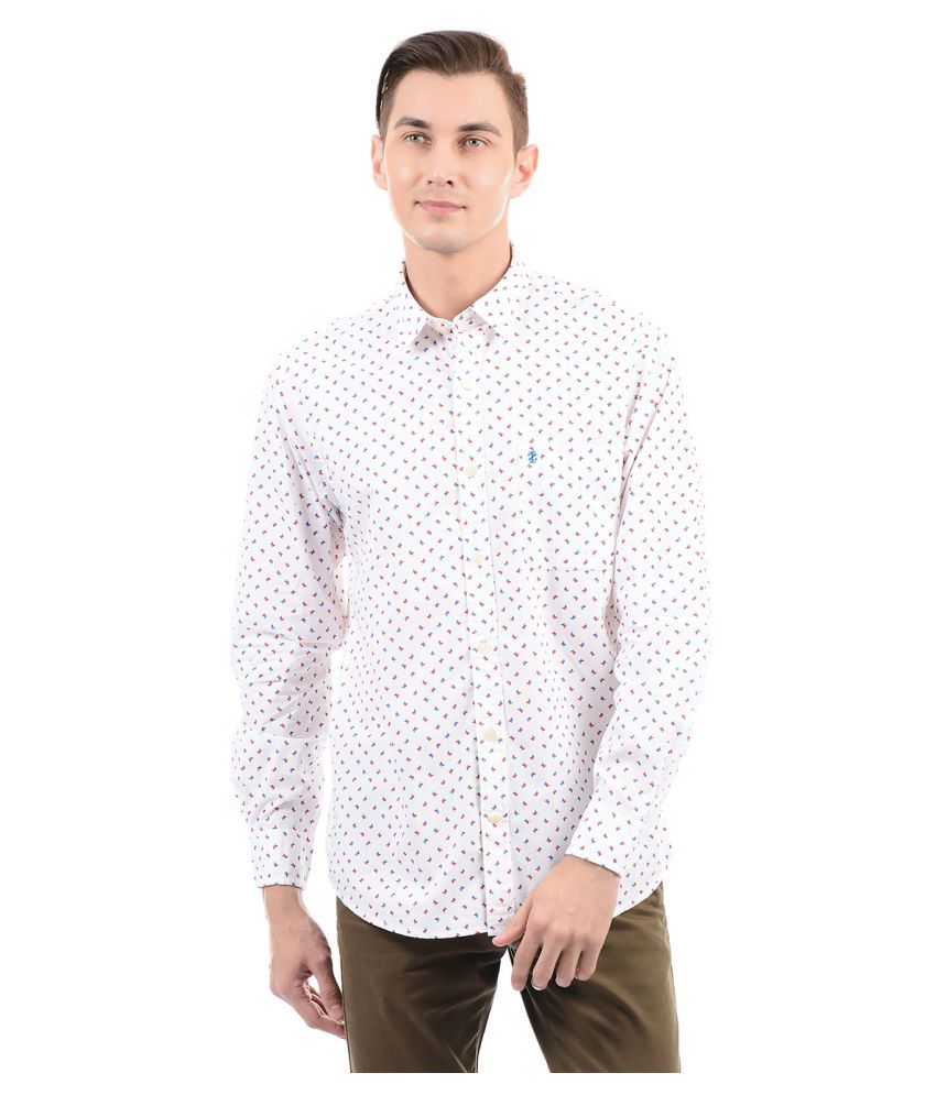 izod white button down shirt