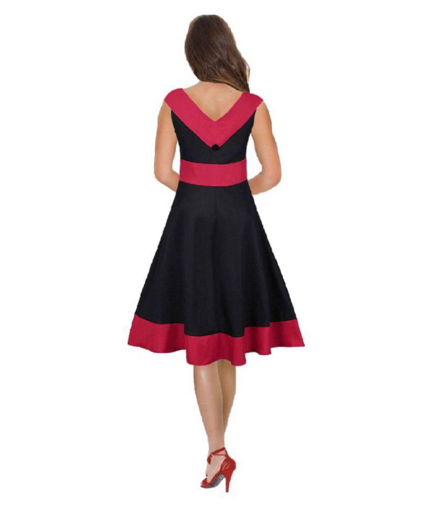 Pink Crepe Black Dresses - Buy Pink Crepe Black Dresses Online at Best ...