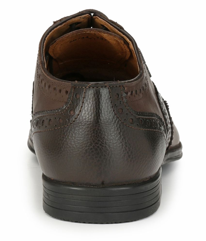 Alberto Torresi Genuine Leather Brown Formal Shoes Price in India- Buy ...