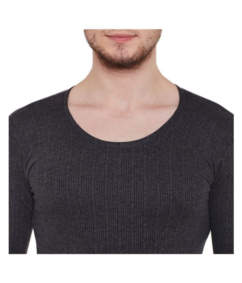 dark grey thermal shirt