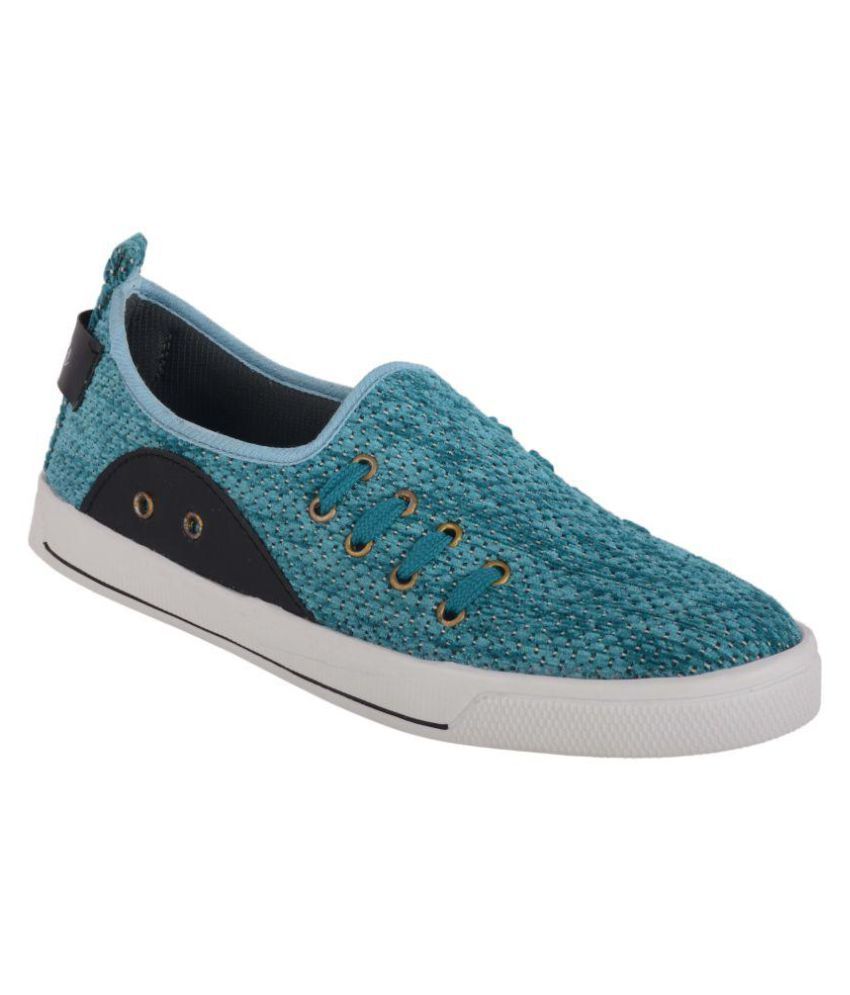 turquoise and grey sneakers