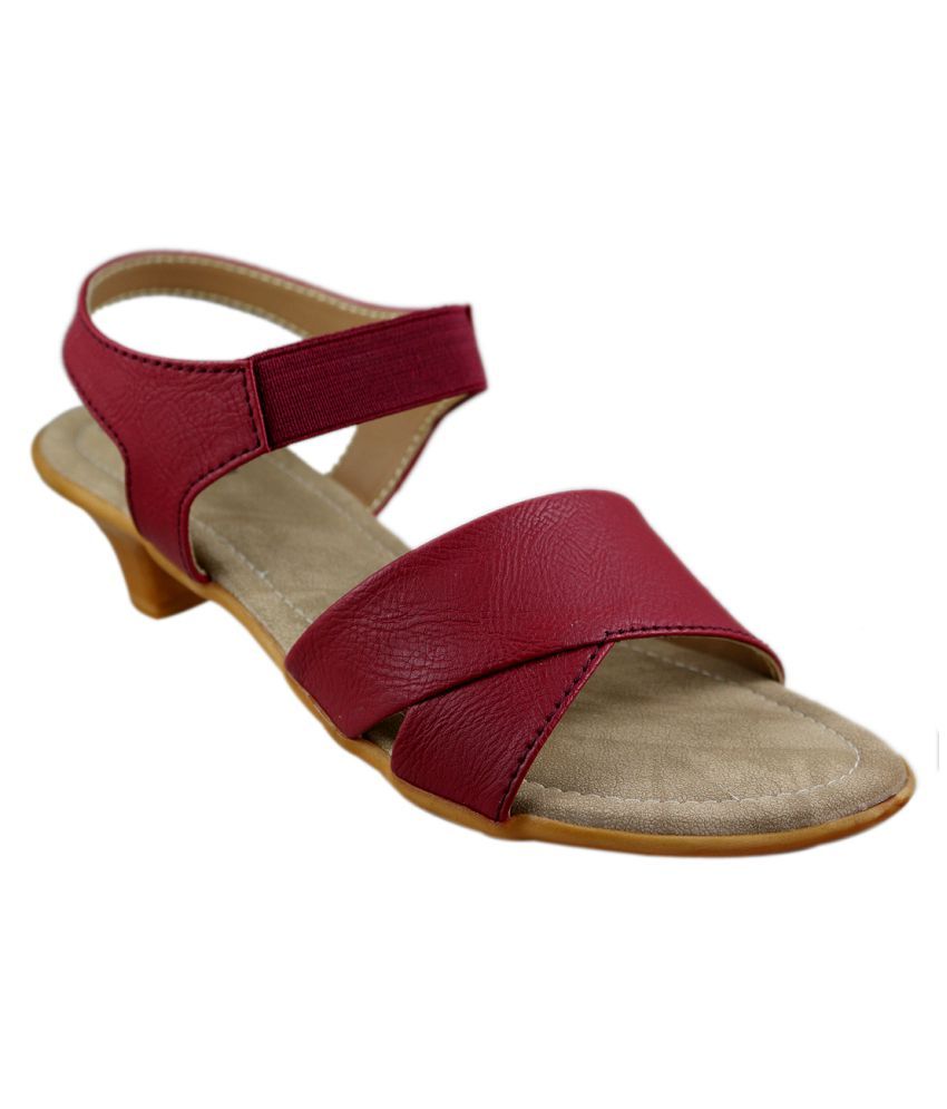 maroon pointed flats