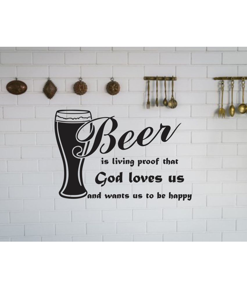    			Sticker Studio Beer loves Motivational/Quotes Theme PVC Sticker