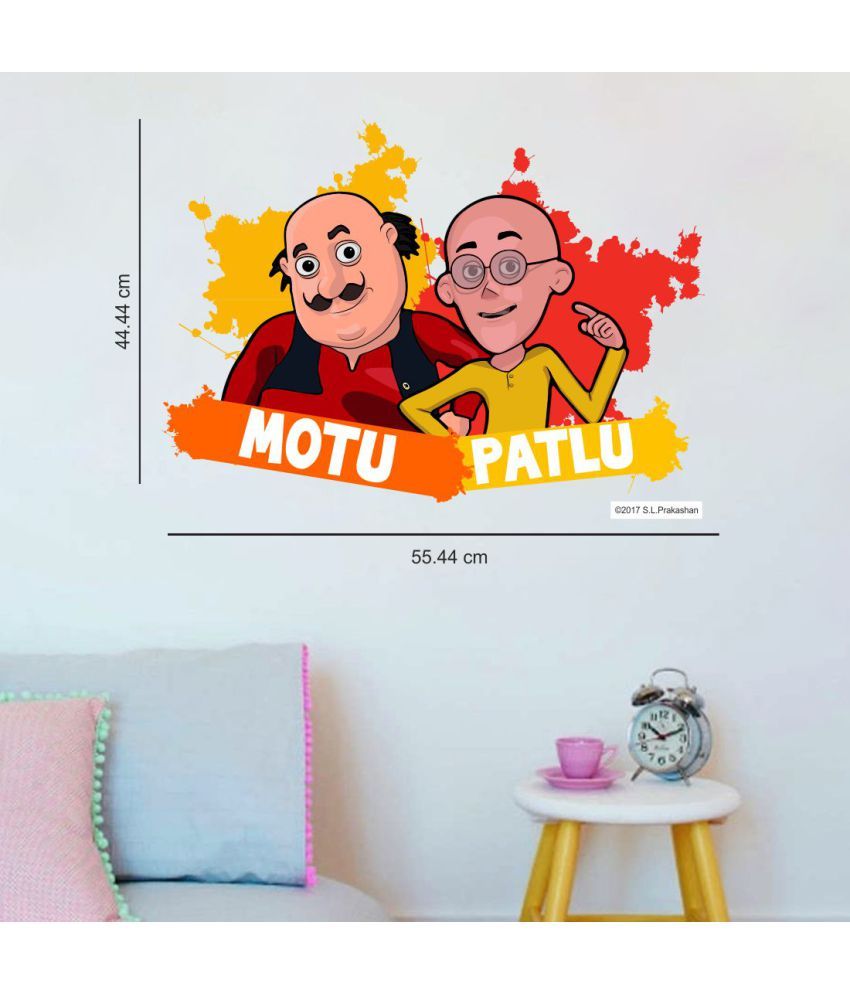 Asian Paints MotuPatlu buddies pose for U on bright background Cartoon  Characters Theme PVC Sticker - Buy Asian Paints MotuPatlu buddies pose for  U on bright background Cartoon Characters Theme PVC Sticker