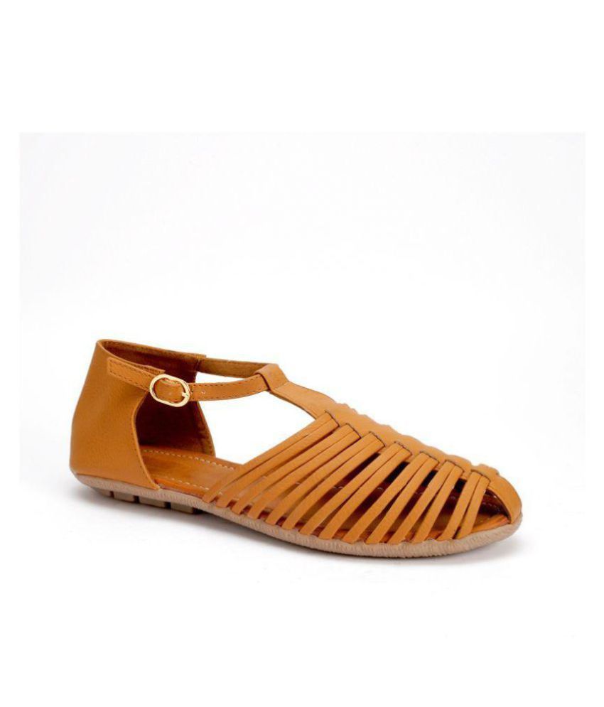 cheap tan flats