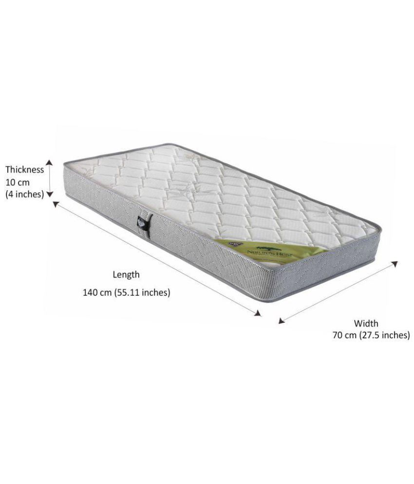 Spring Air Spring Air Nature's Rest White 10.16 cm (4) Latex Mattress