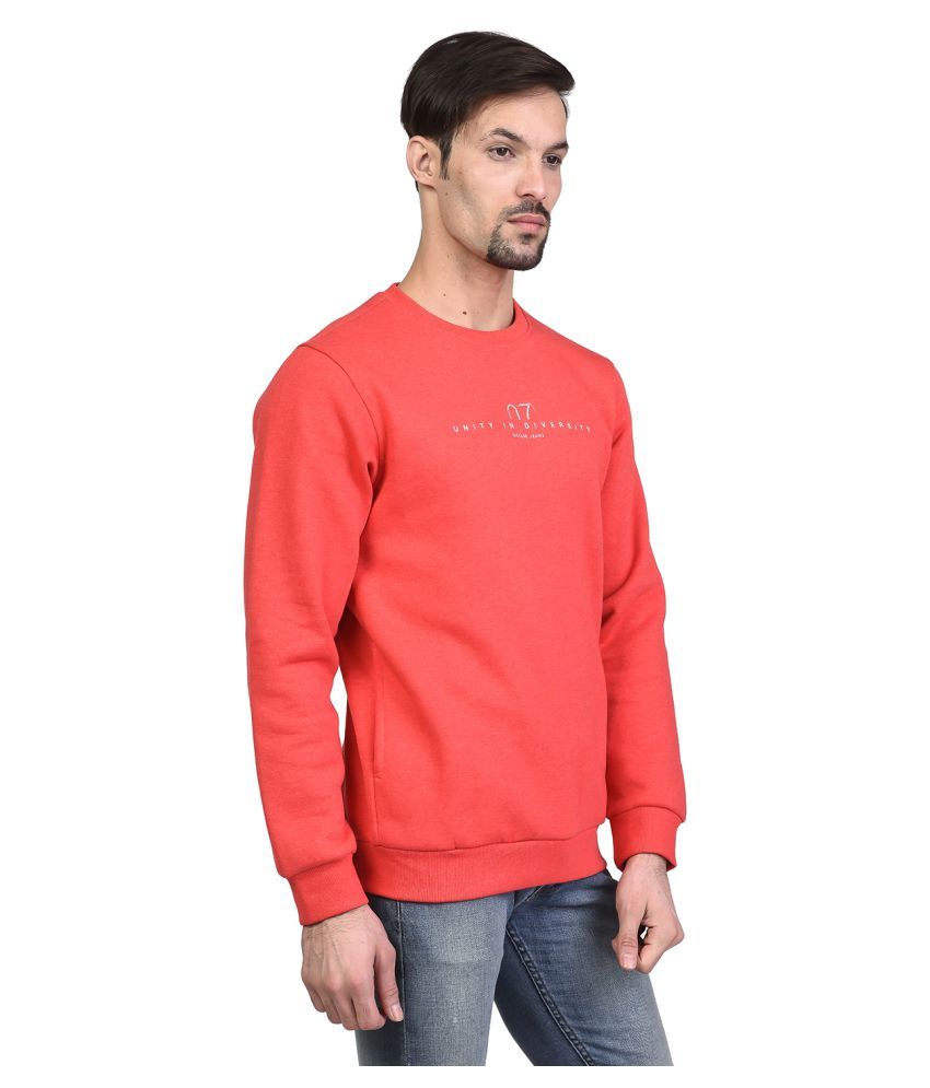 OCTAVE Red Round Sweatshirt - Buy OCTAVE Red Round Sweatshirt Online at ...