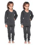 Vimal Jonney Premium Blended Black gthermal Top & Bottom For Girls(Pack Of 2)