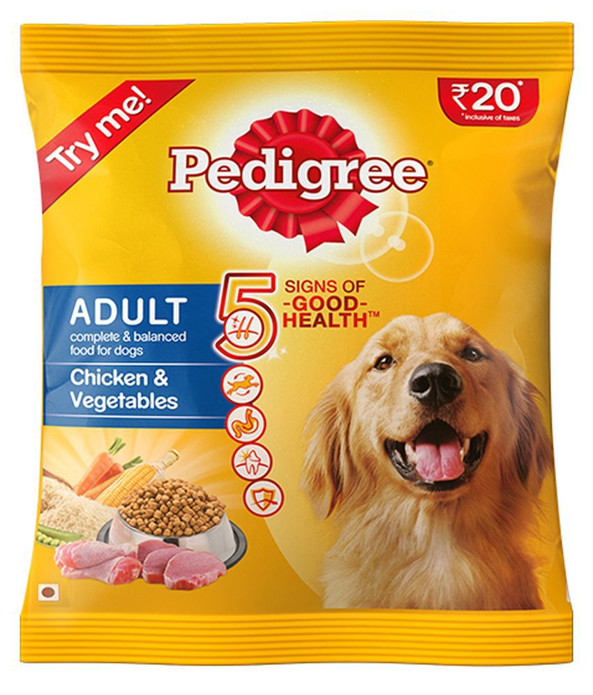 Pedigree (Adult Dog Food) Chicken & Vegetables, 100 gm