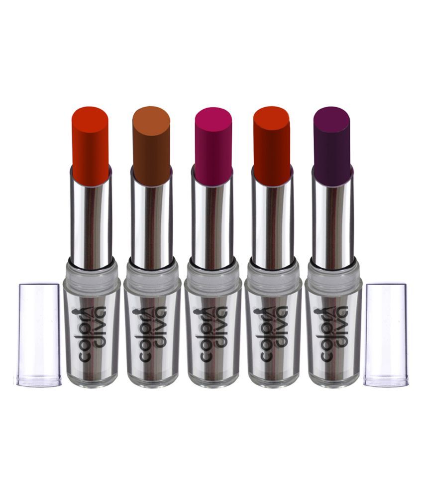     			Color Diva ABSLT 101 Lipstick Multicolor 22.5 gm Pack of 5