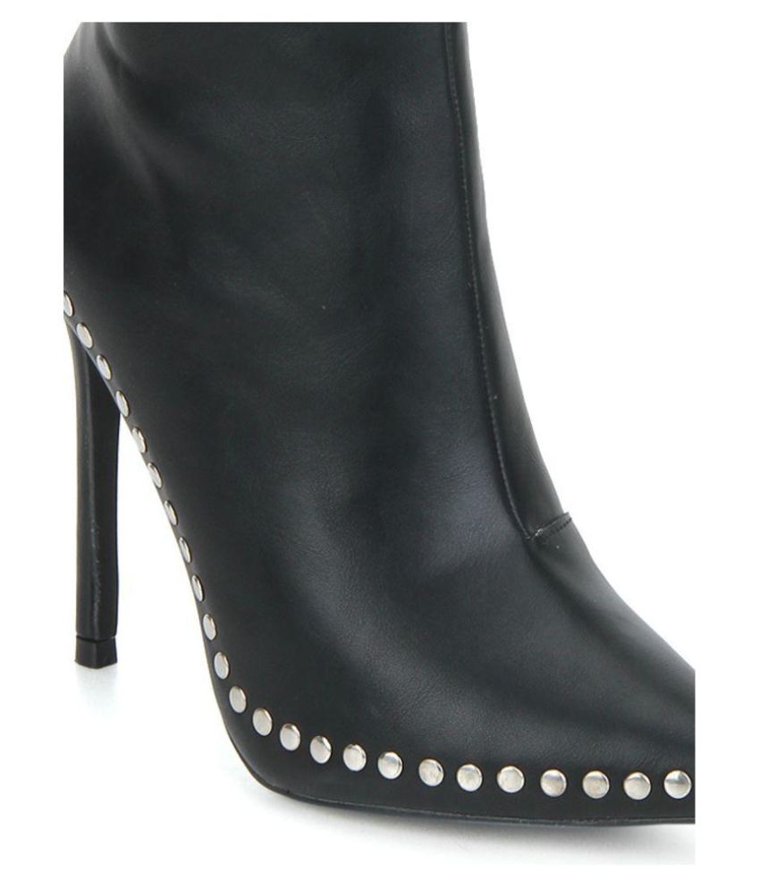 truffle collection mid heel ankle boots