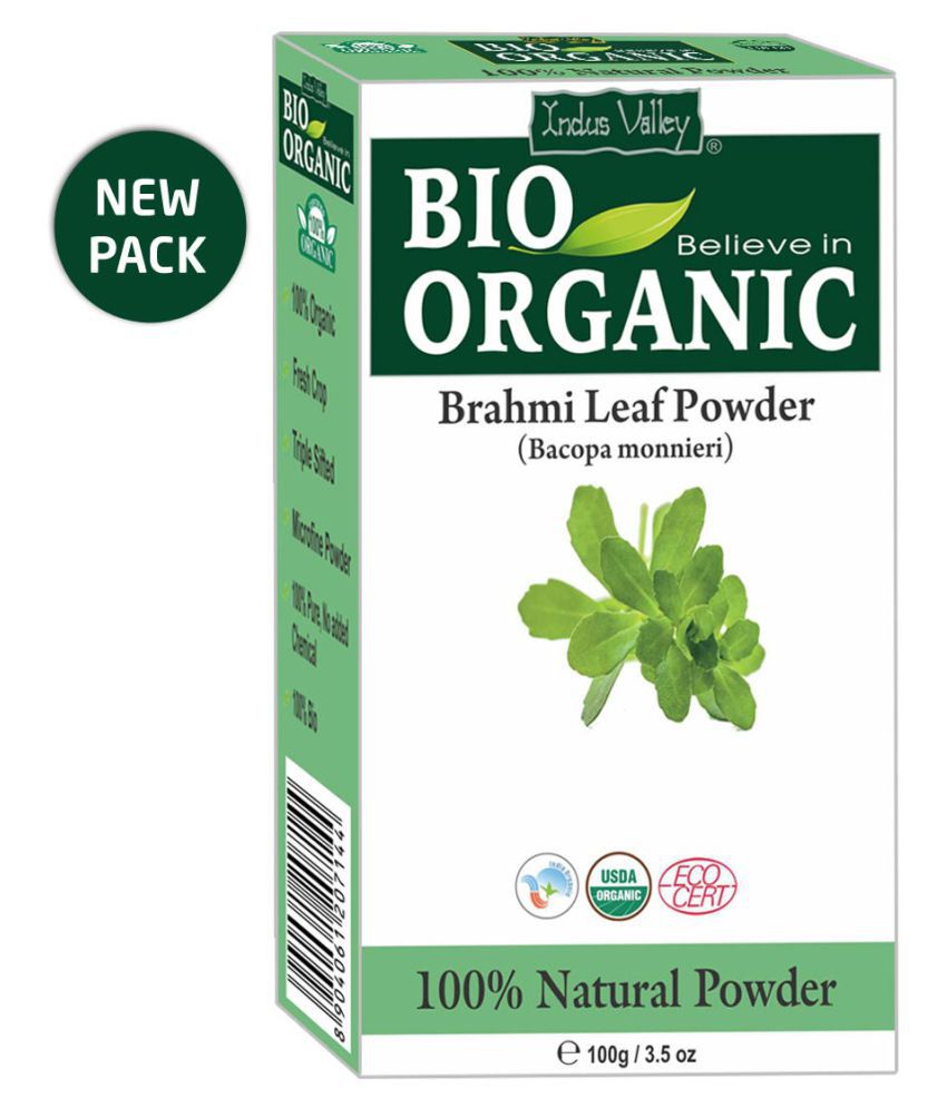     			Indus Valley Bio Organic 100% Pure Brahmi Powder (100 g)