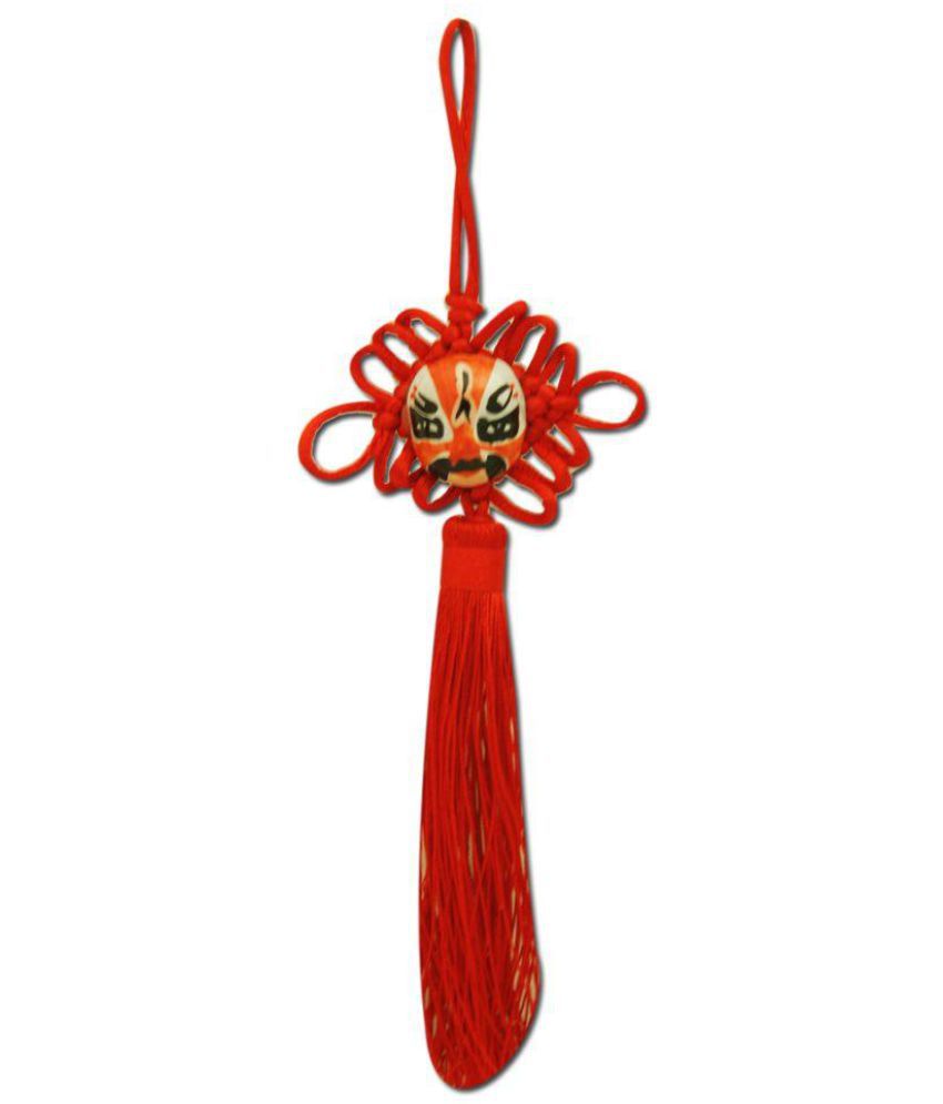 Divya mantra Evil Eye Amulet Protection Mask Door Hanging Red - Pack of ...